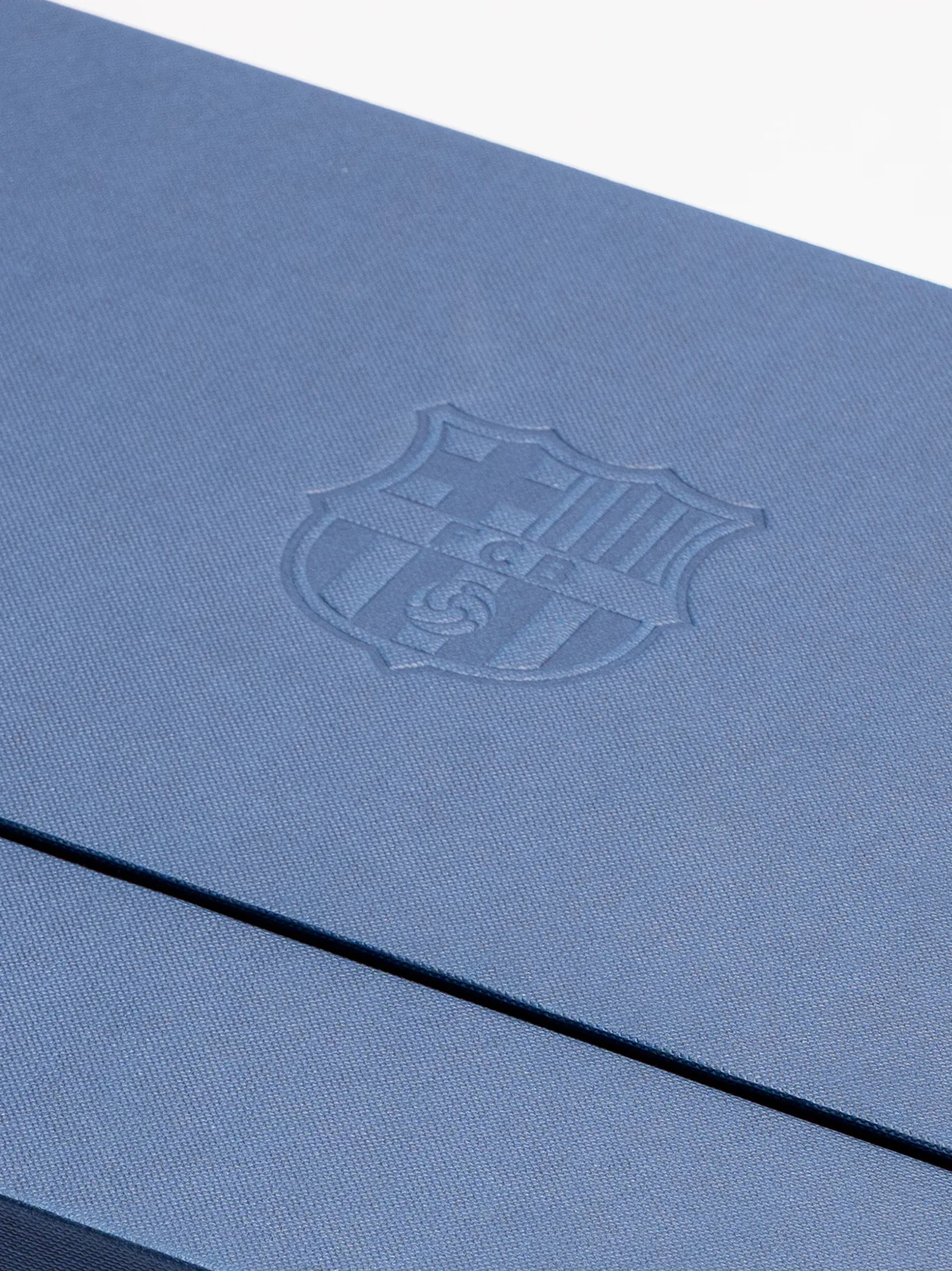 Barcelona victory box lid with embossed crest