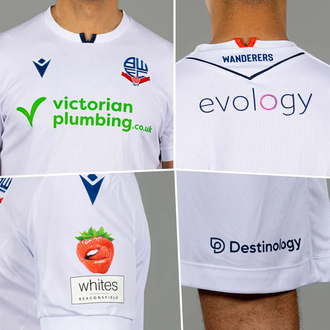 Bolton Wanderers 2026-27 home kit sleeve detail