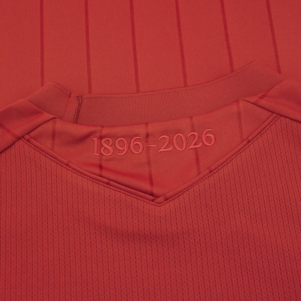 Hannover 96 anniversary shirt collar detail