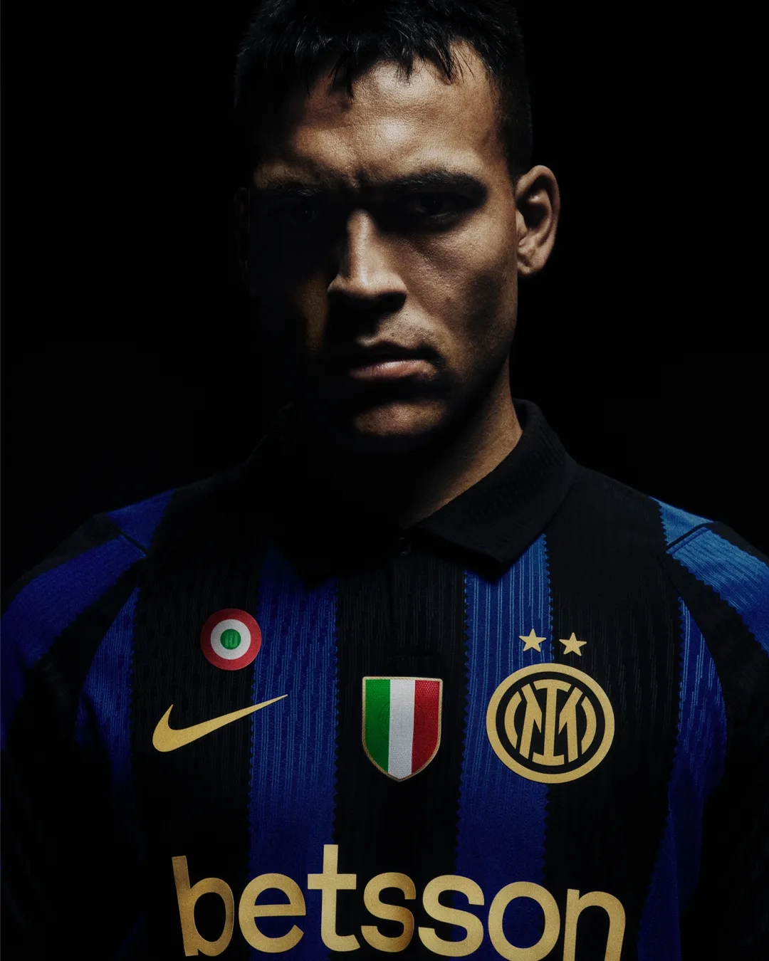 Inter Milan's 2026/27 Nike home kit: tailor's scissors, gold stars, and Made of Milano