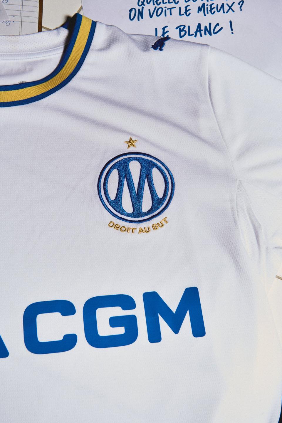 Olympique Marseille 2026/27 home shirt detail