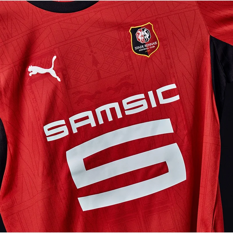 Stade Rennais 2026/27 home kit pattern detail