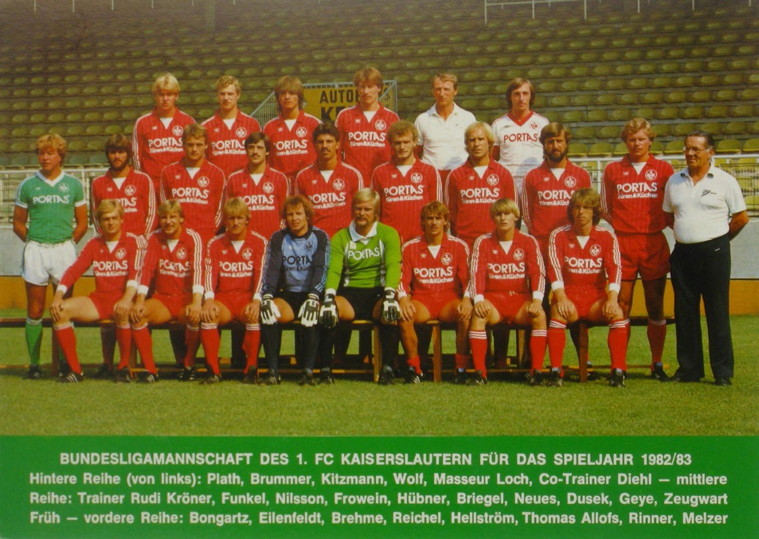 1. FC Kaiserslautern 1982-83 GK 1 Kit