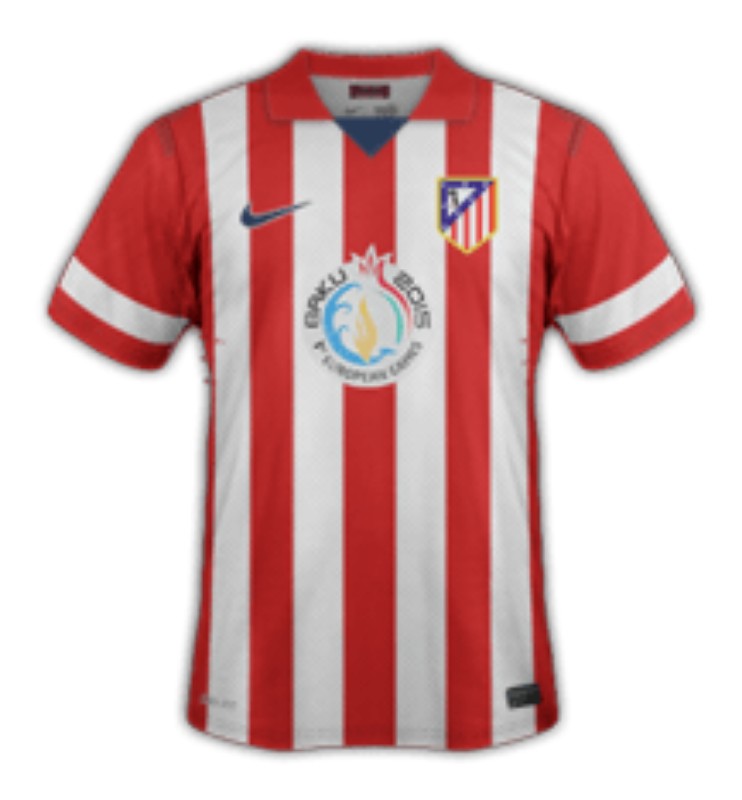 Atlético Madrid 2013-14 Home V2 Kit