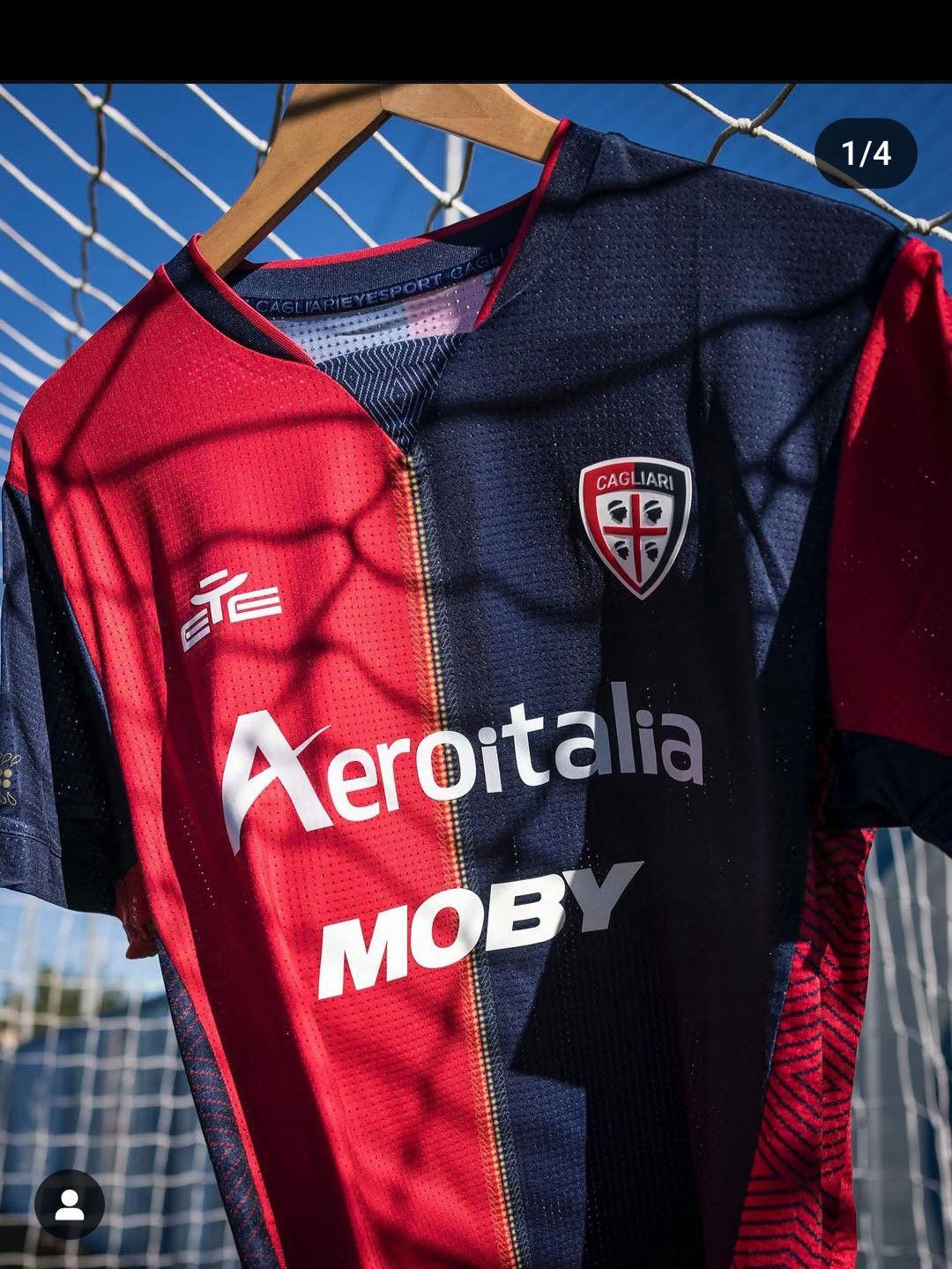 Cagliari Calcio 2024-25 Coppa Italia Home Kit