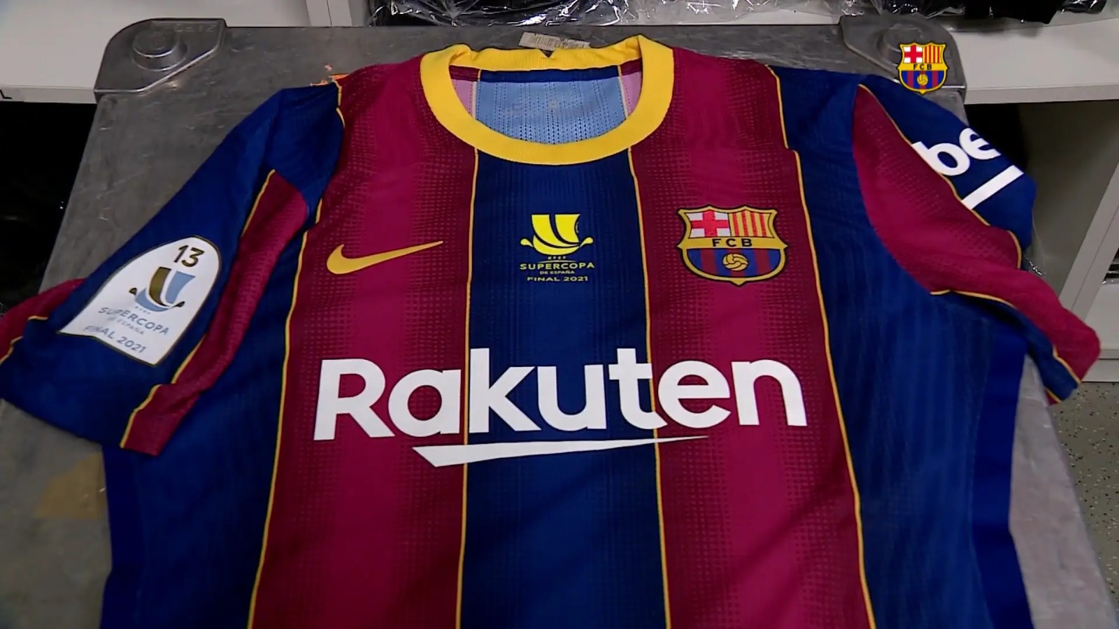 FC Barcelona 2020-21 Supercopa de España Final Kit