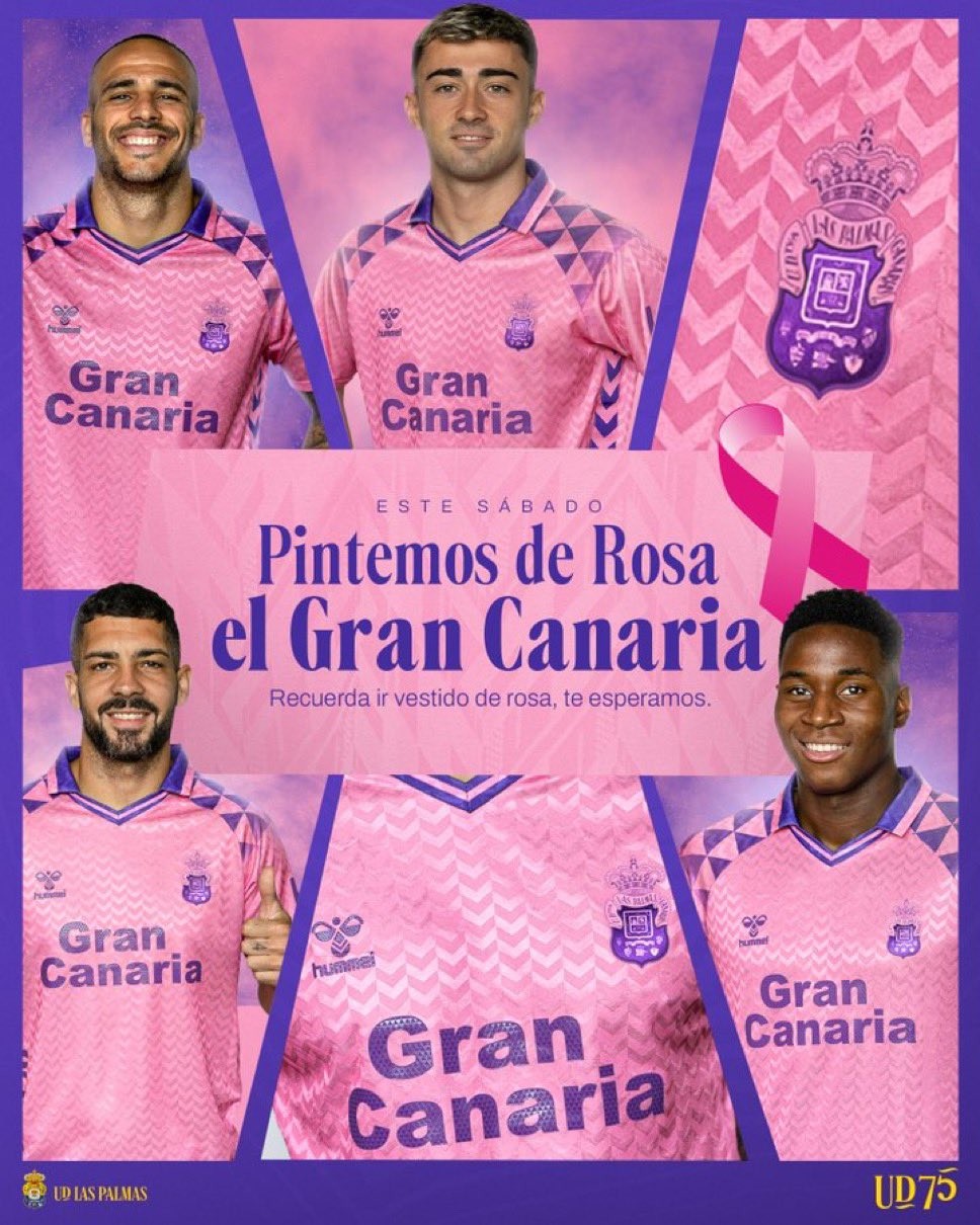 UD Las Palmas 2024-25 Pink October Kit
