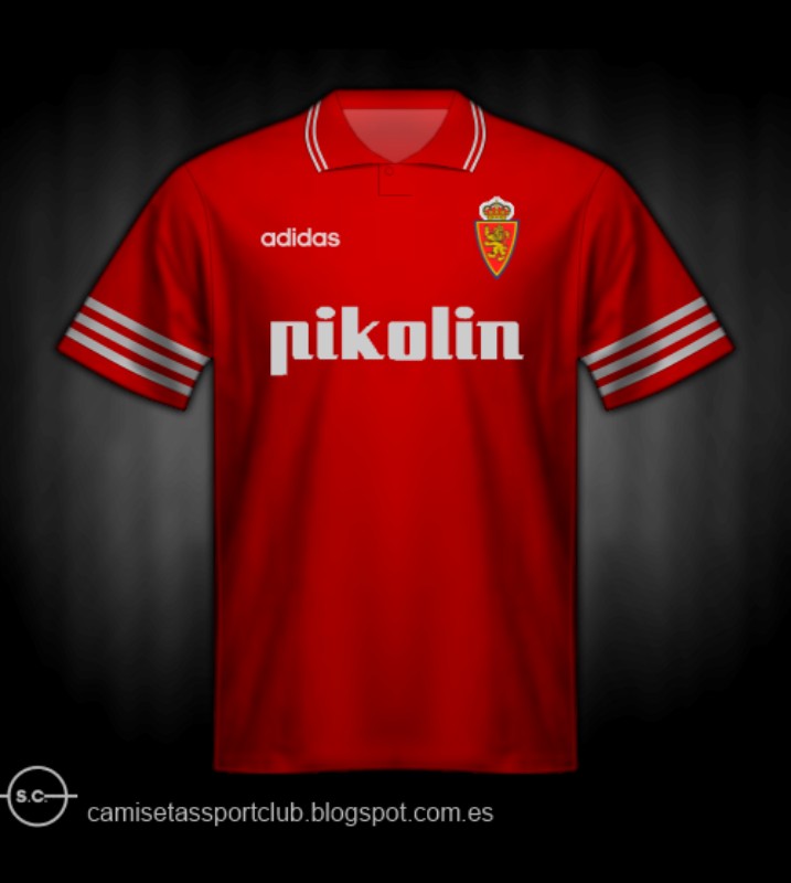 Real Zaragoza 1995-96 European Cup Winners' Cup Away Kit