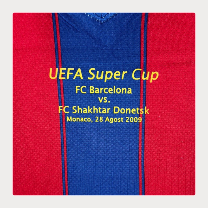 FC Barcelona 2009-10 UEFA Super Cup Kit