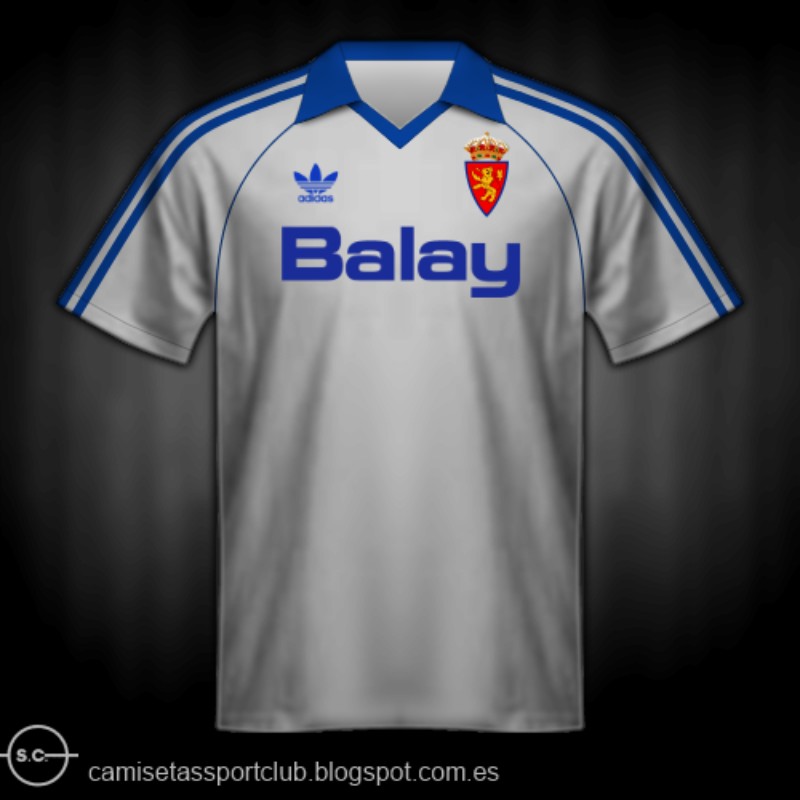 Real Zaragoza CD 1984-85 Home 3 Kit