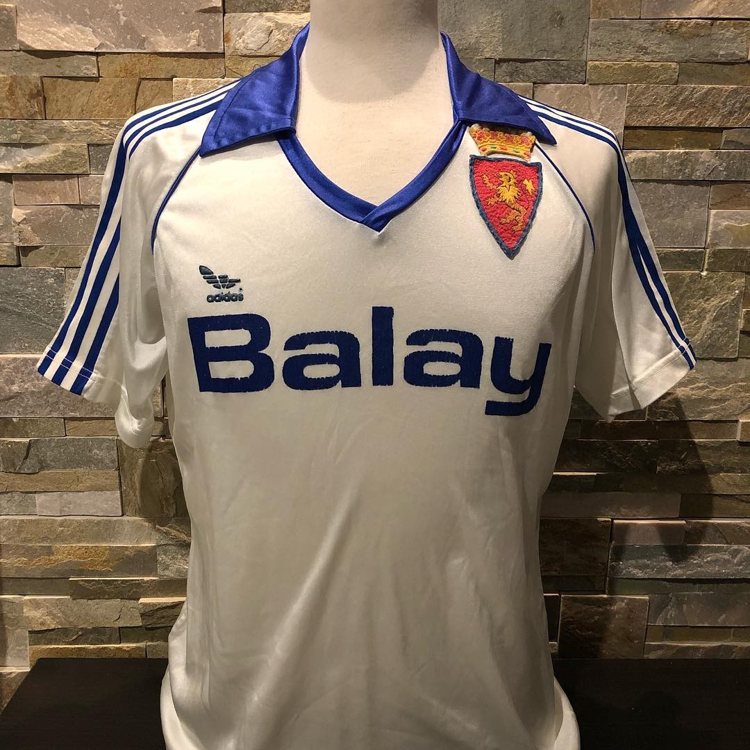 Real Zaragoza CD 1986-87 Home Kit