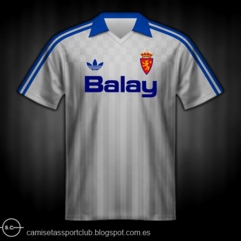 Real Zaragoza CD 1987-88 Home Kit