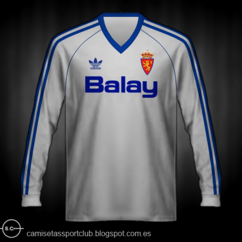Real Zaragoza CD 1987-88 Home 2 Kit