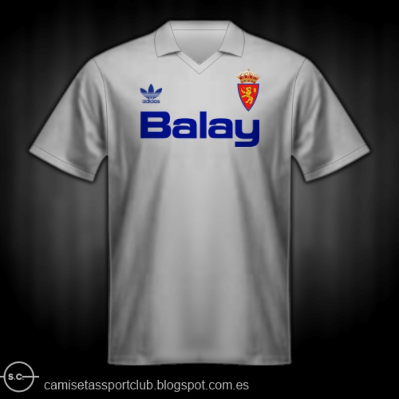 Real Zaragoza CD 1989-90 Home Kit