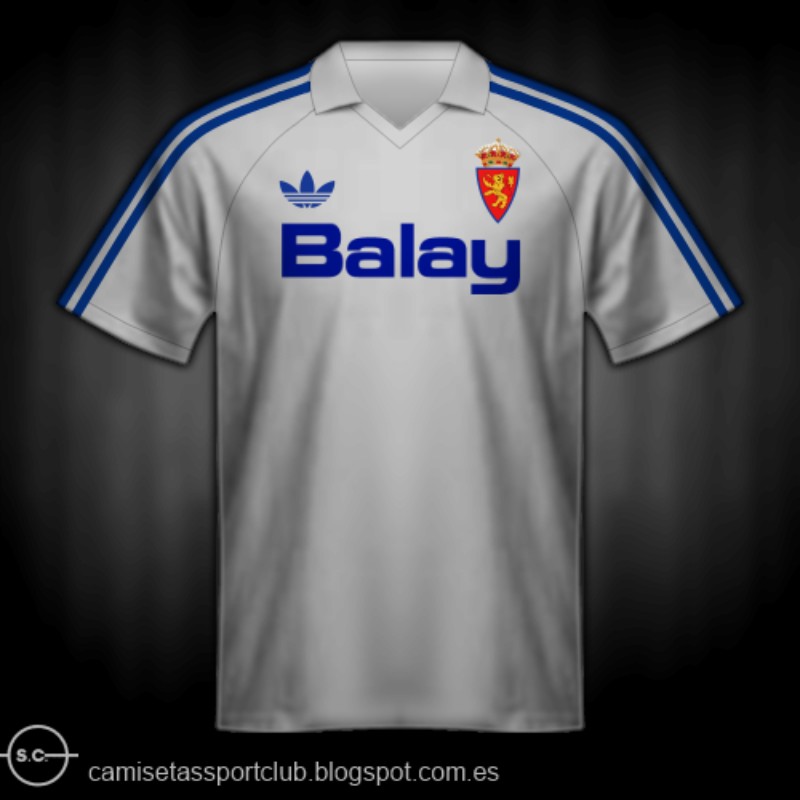 Real Zaragoza CD 1989-90 Home 2 Kit