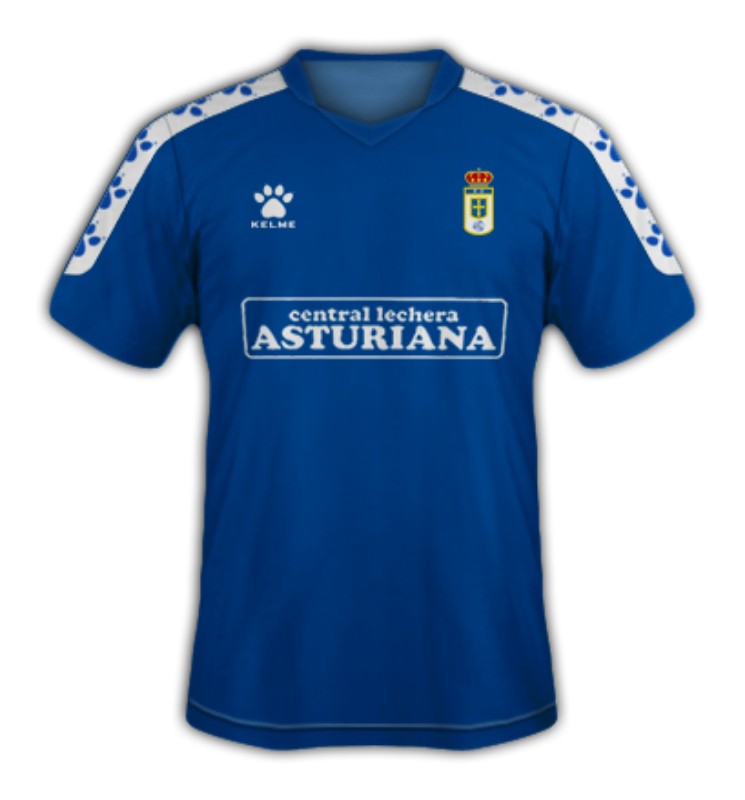 Real Oviedo 1990-91 Home Kit