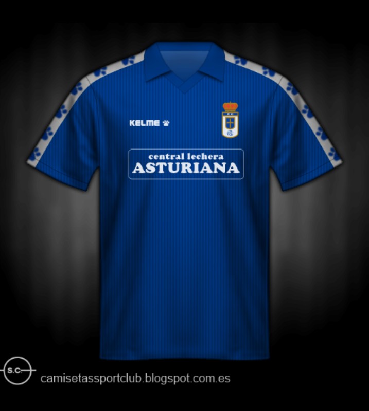 Real Oviedo 1991-92 Home Kit