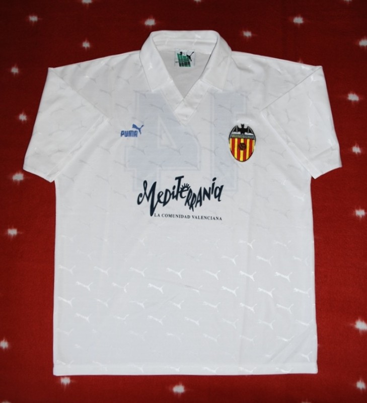 Valencia CF 1992-93 UEFA Cup Home Kit