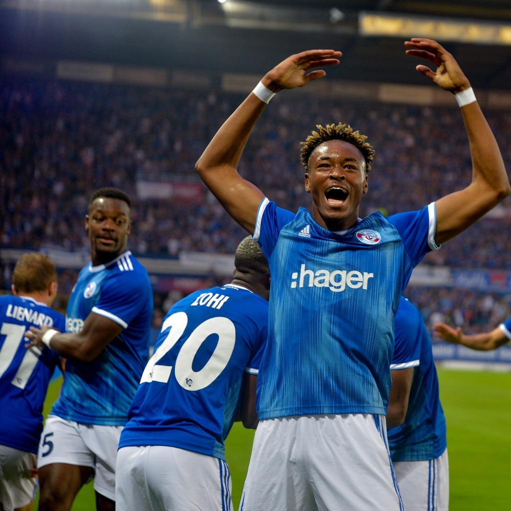 Strasbourg 2019-20 Europa League Qualifiers Home Kit