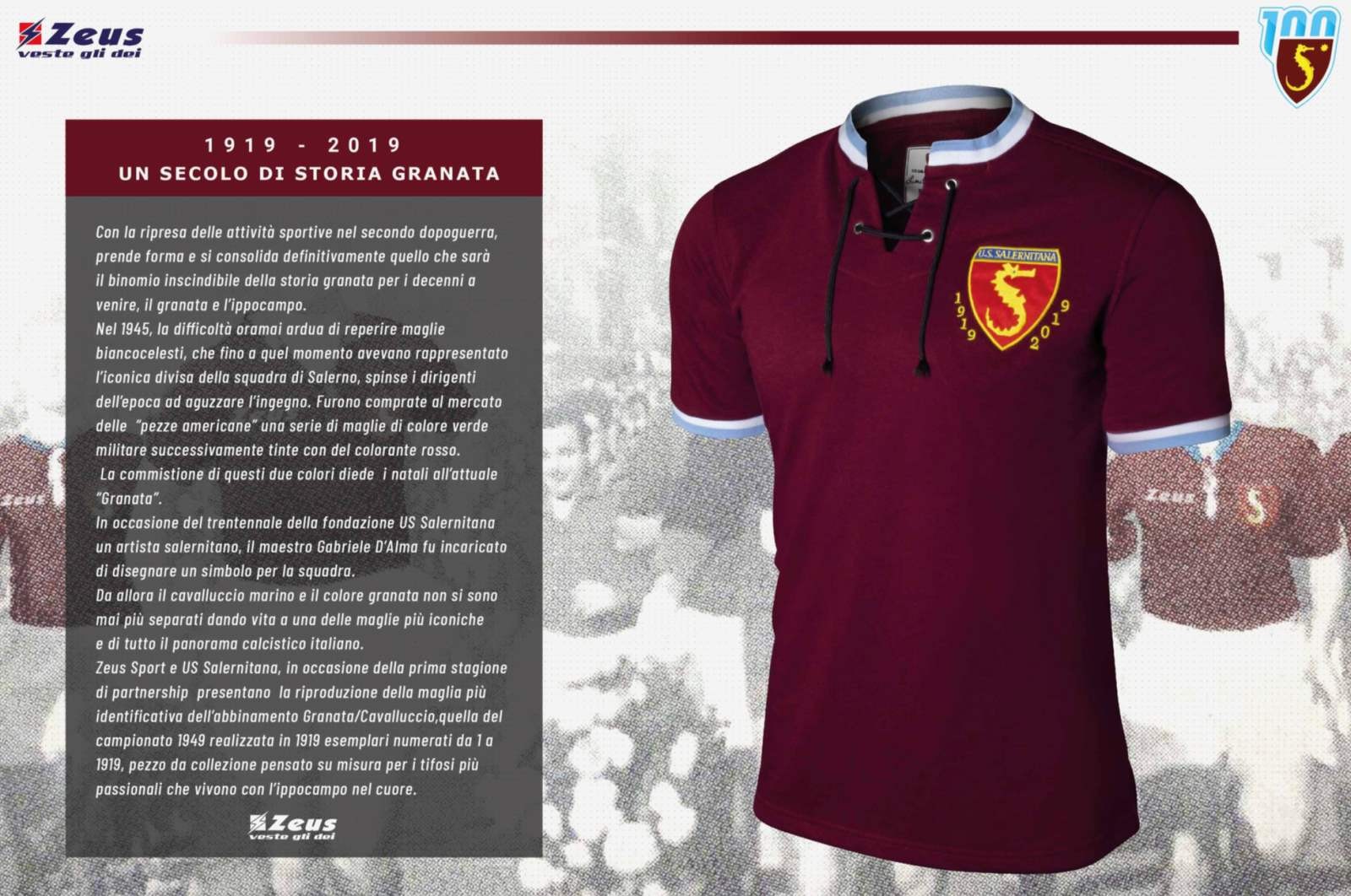 Salernitana 2019-20 Centenary Kit