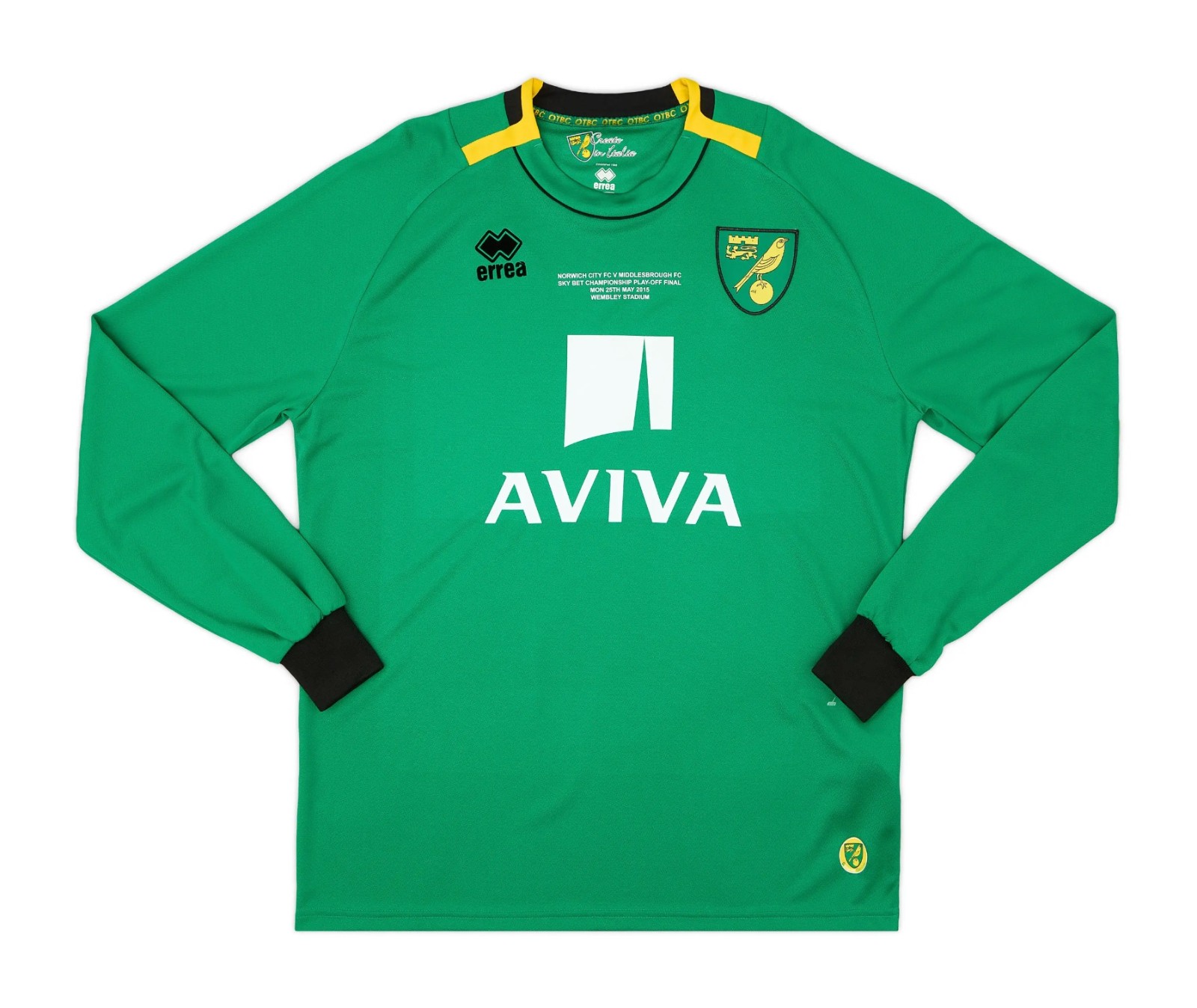 Norwich City 2014-15 Championship Play-Off Final GK Kit