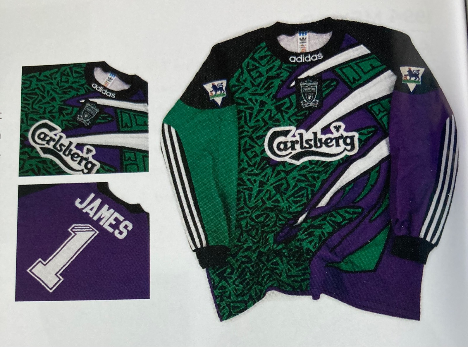 Liverpool FC 1995-96 GK 1 V2 Kit