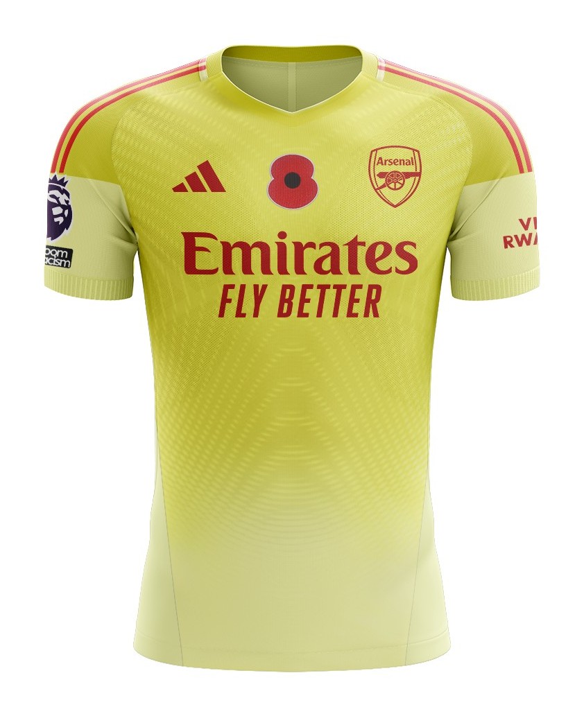 Arsenal FC 2025-26 GK 1 V2 Kit