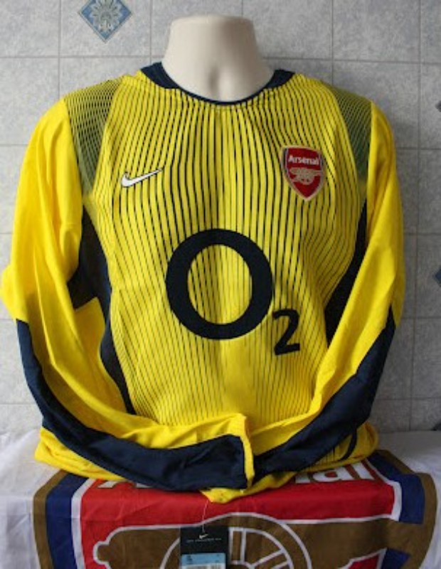 Arsenal FC 2002-03 GK 2 Kit