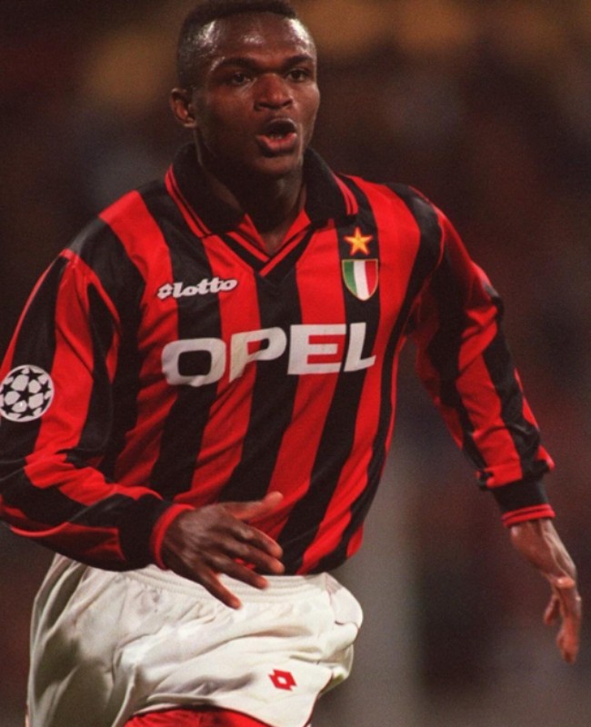 AC Milan 1996-97 Champions League Home Kit