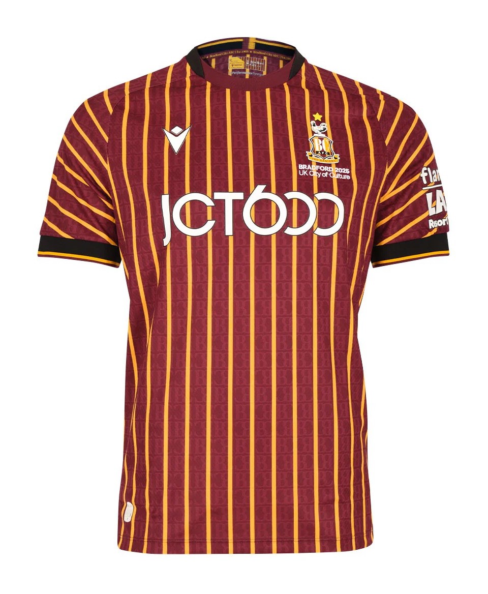Bradford City 2025-26 Home Kit