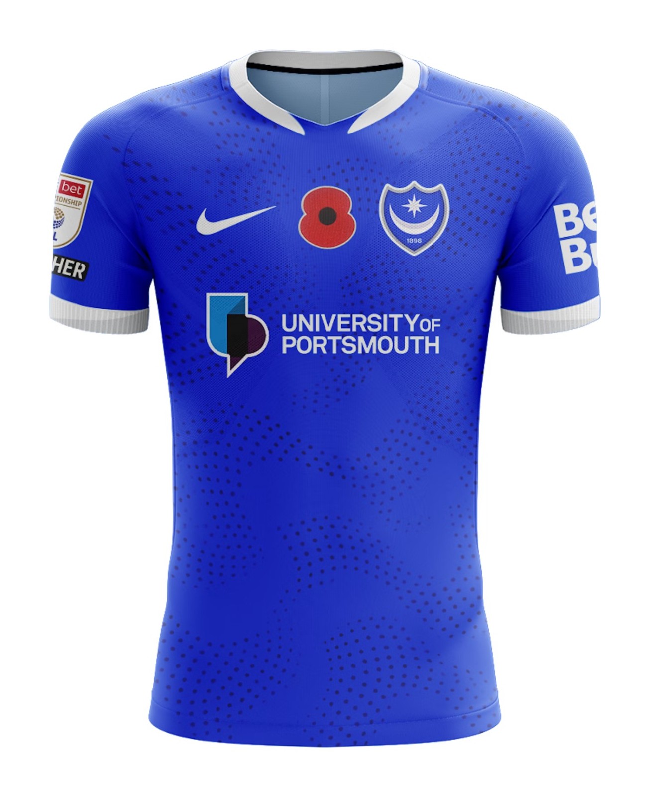 Portsmouth FC 2025-26 Home V2 Kit