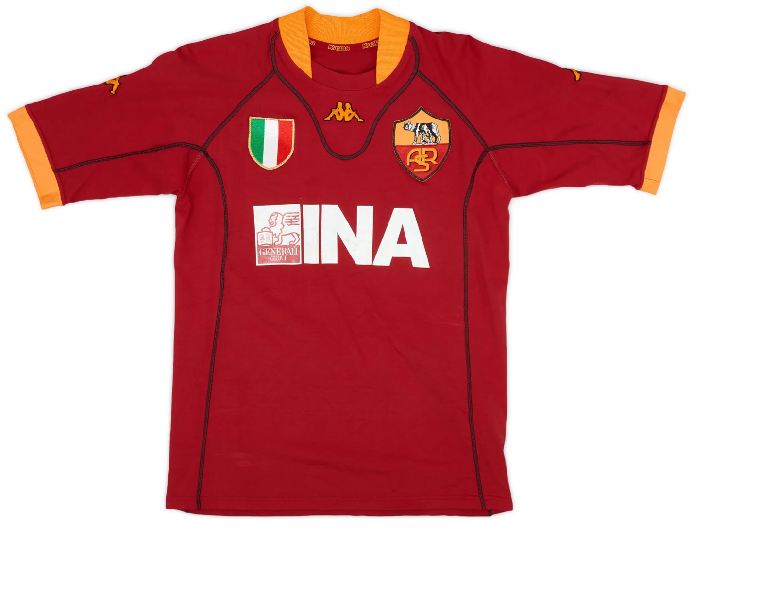 AS Roma 2001-02 Home V2 Kit