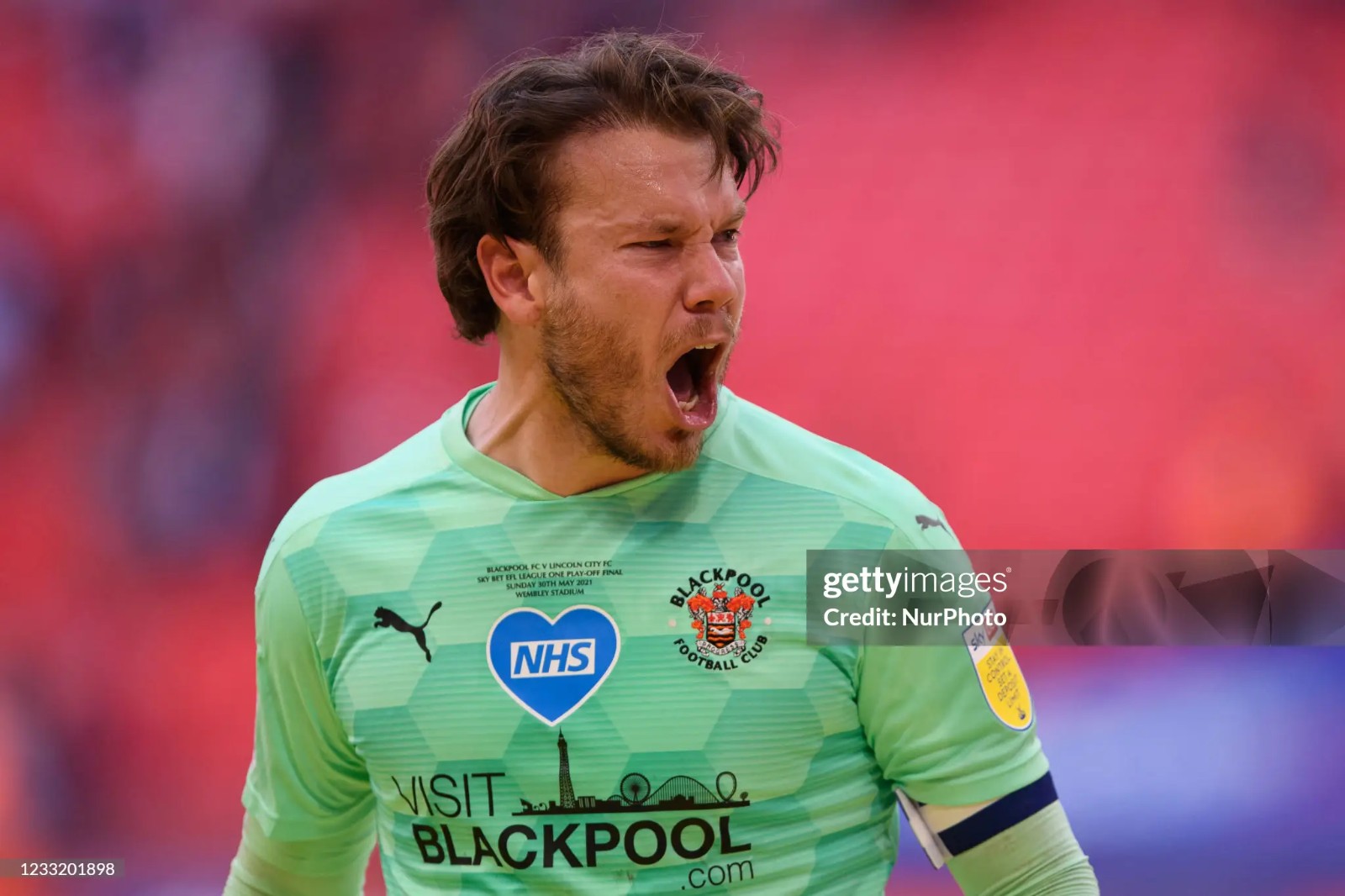 Blackpool 2020-21 EFL League One Play-Off Final GK Kit