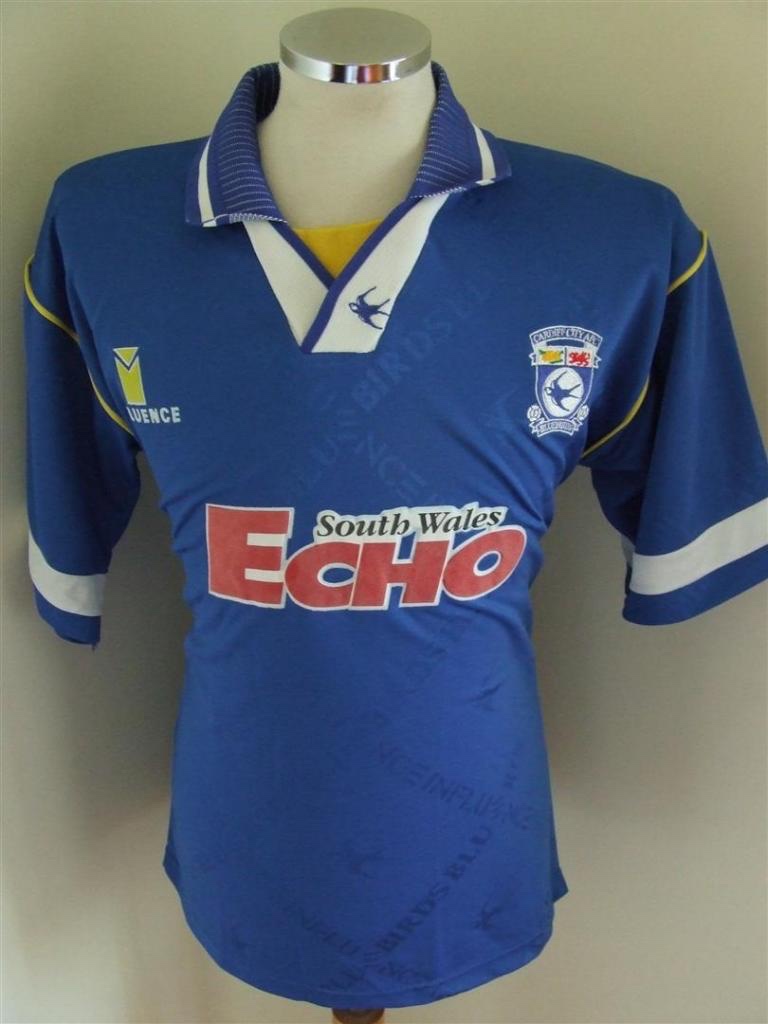 Cardiff City 1995-96 Home Kit