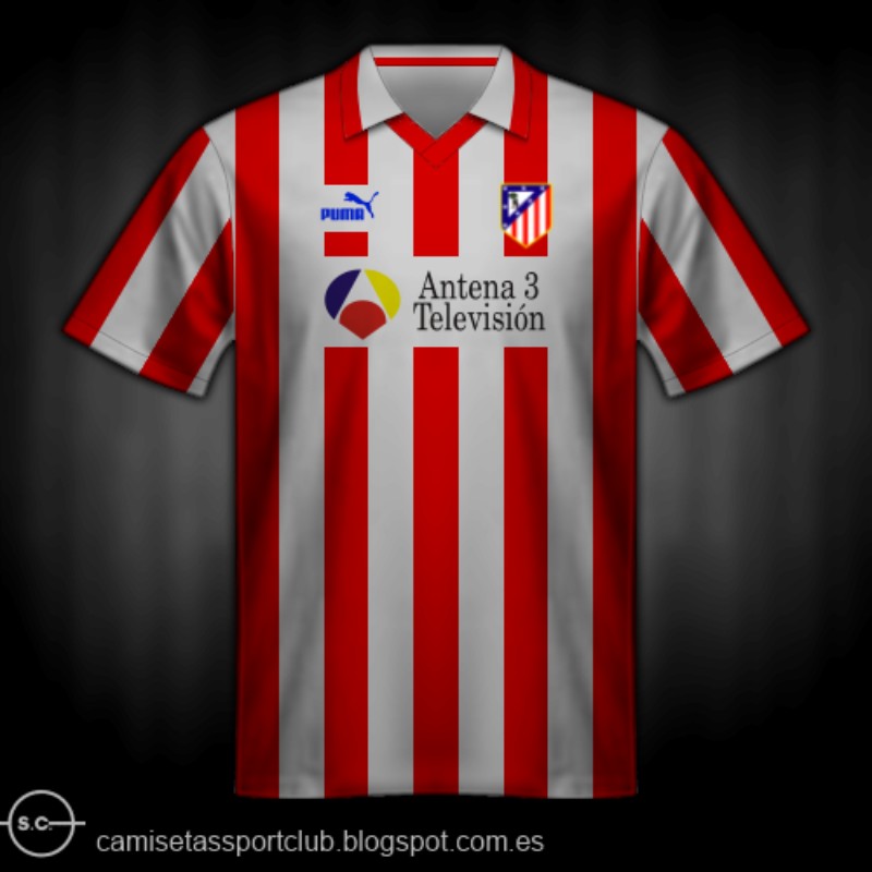 Atlético Madrid 1993-94 UEFA Cup Home Kit