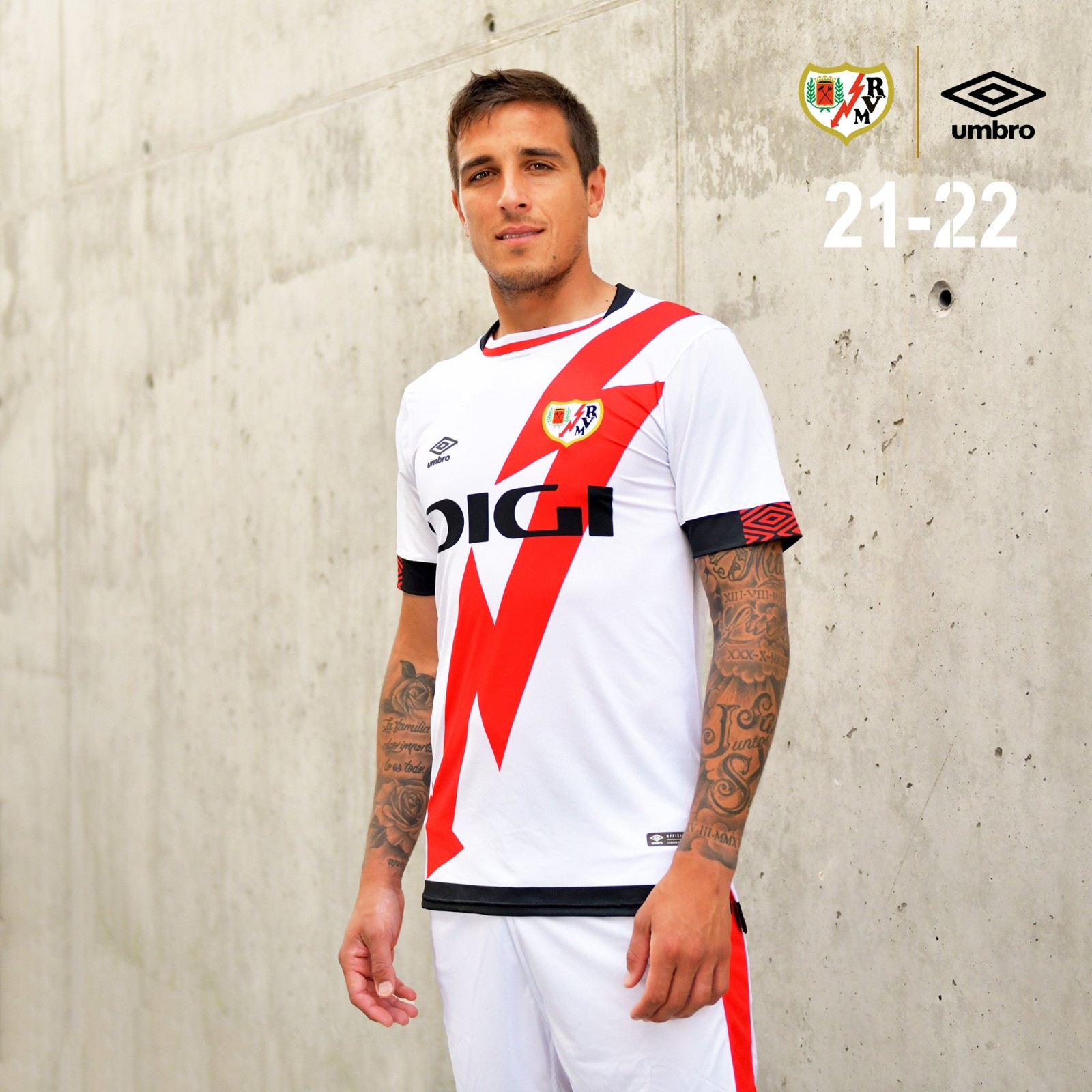 Rayo Vallecano 2021-22 Home Kit