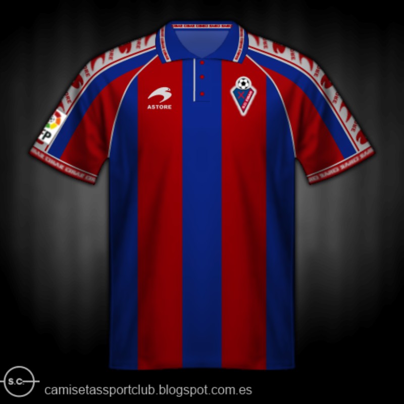 SD Eibar 1995-96 Home Kit
