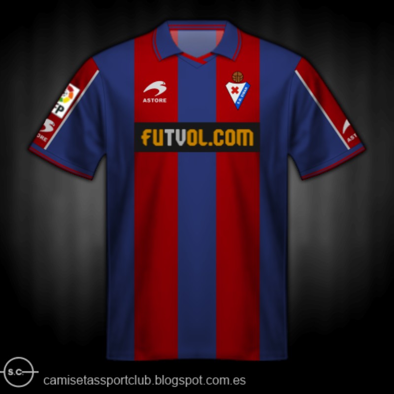SD Eibar 2001-02 Home Kit