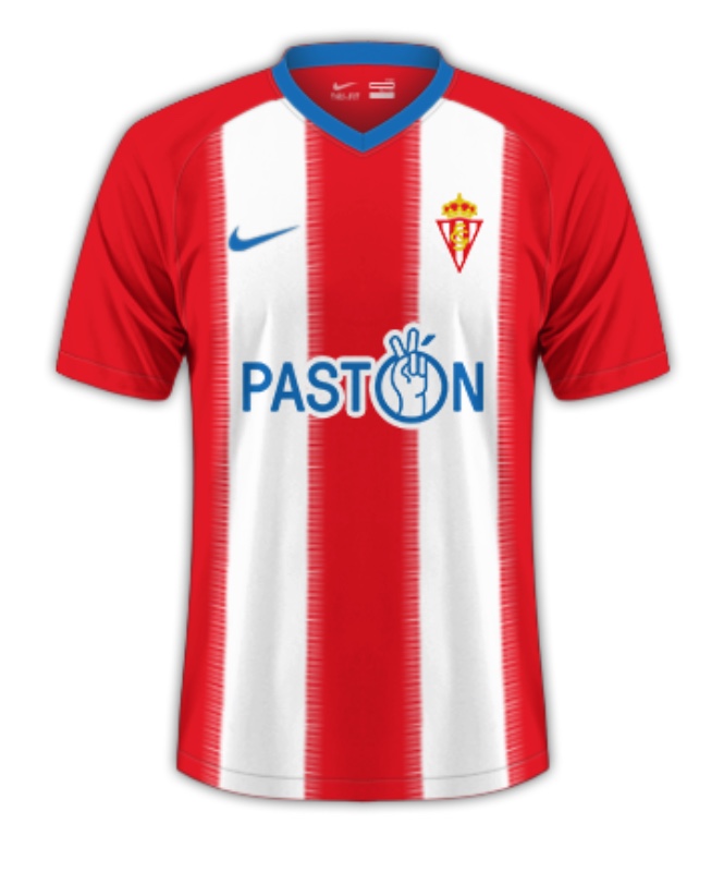 Sporting Gijón 2018-19 Home Kit