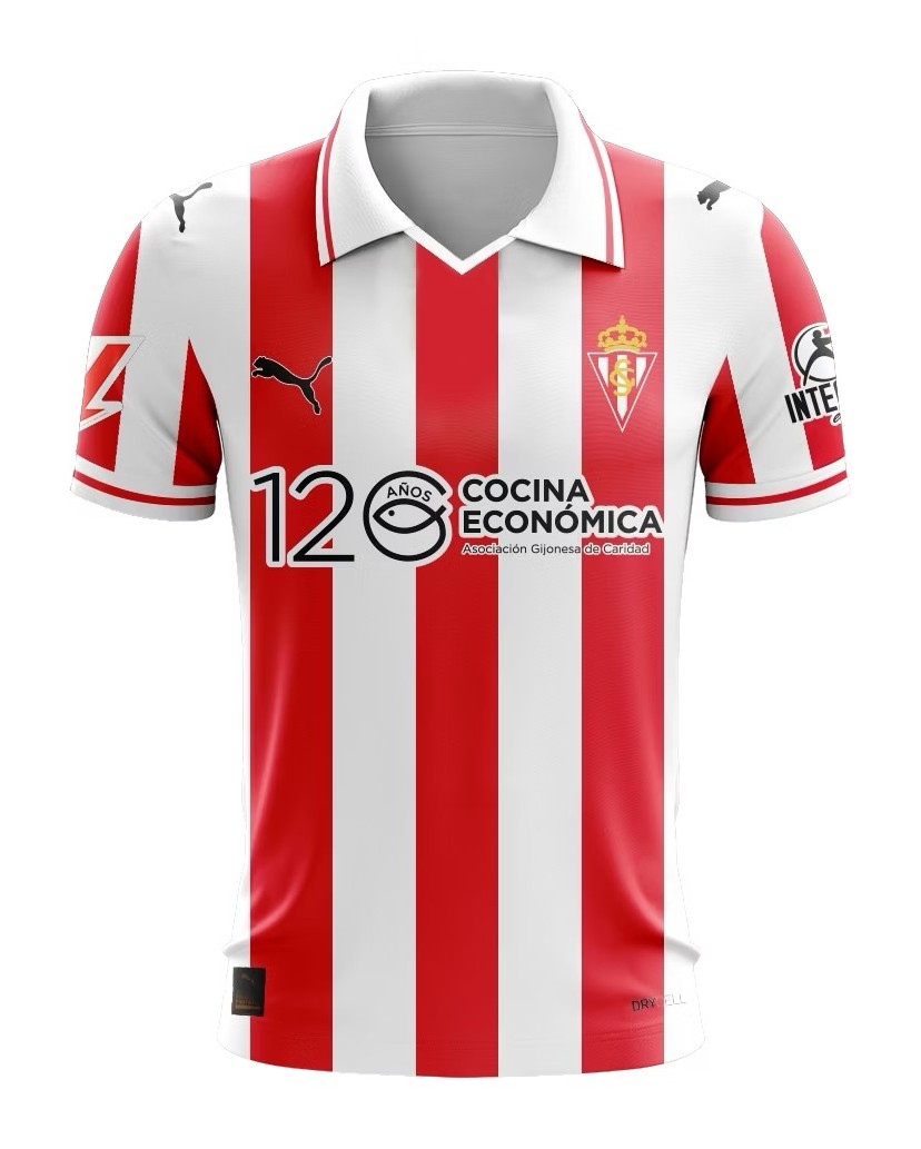 Sporting Gijón 2025-26 Home V2 Kit