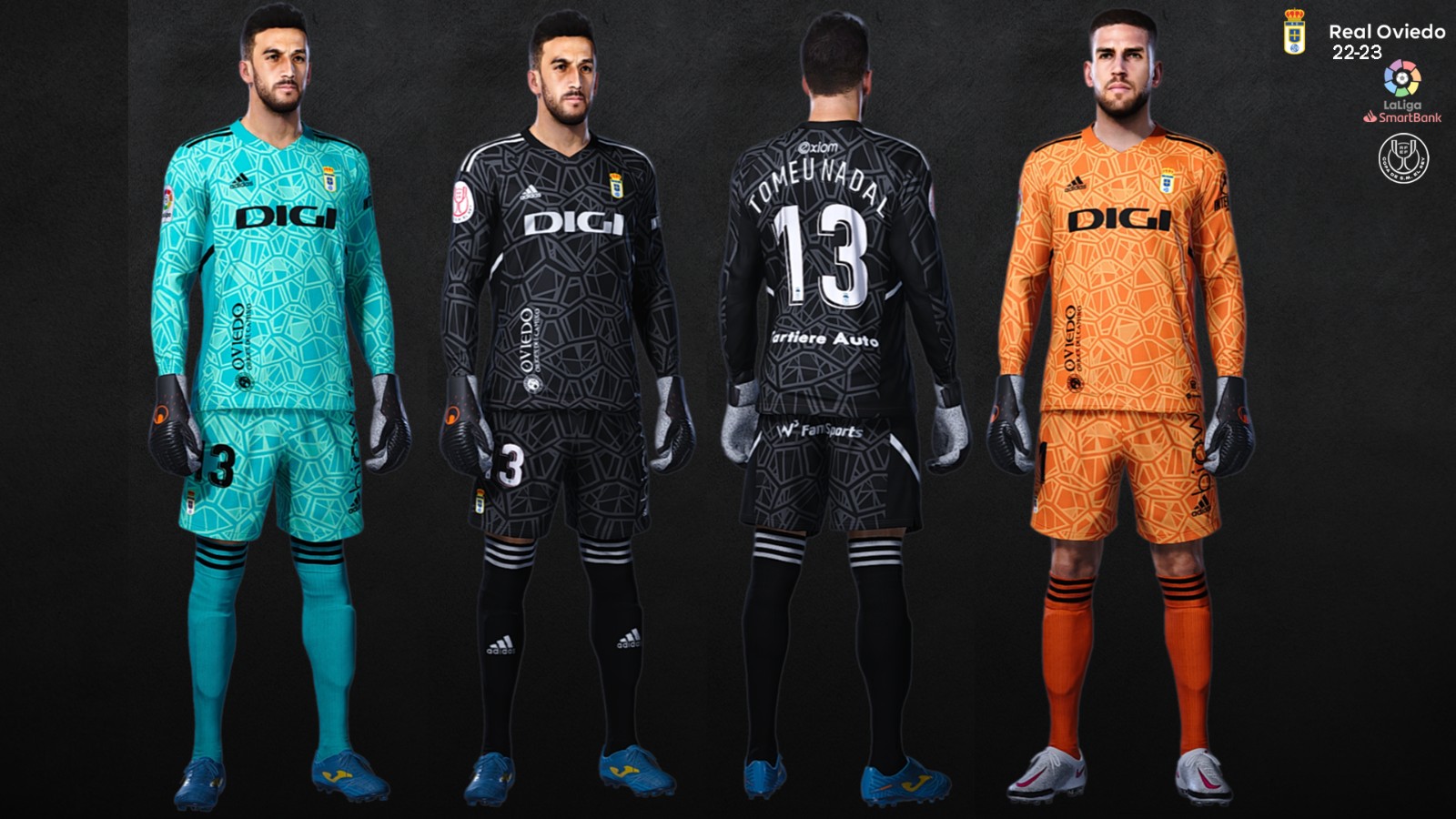Real Oviedo 2022-23 GK 2 Kit