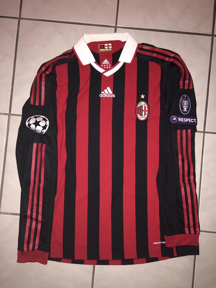 AC Milan 2009-10 Champions League Home Kit