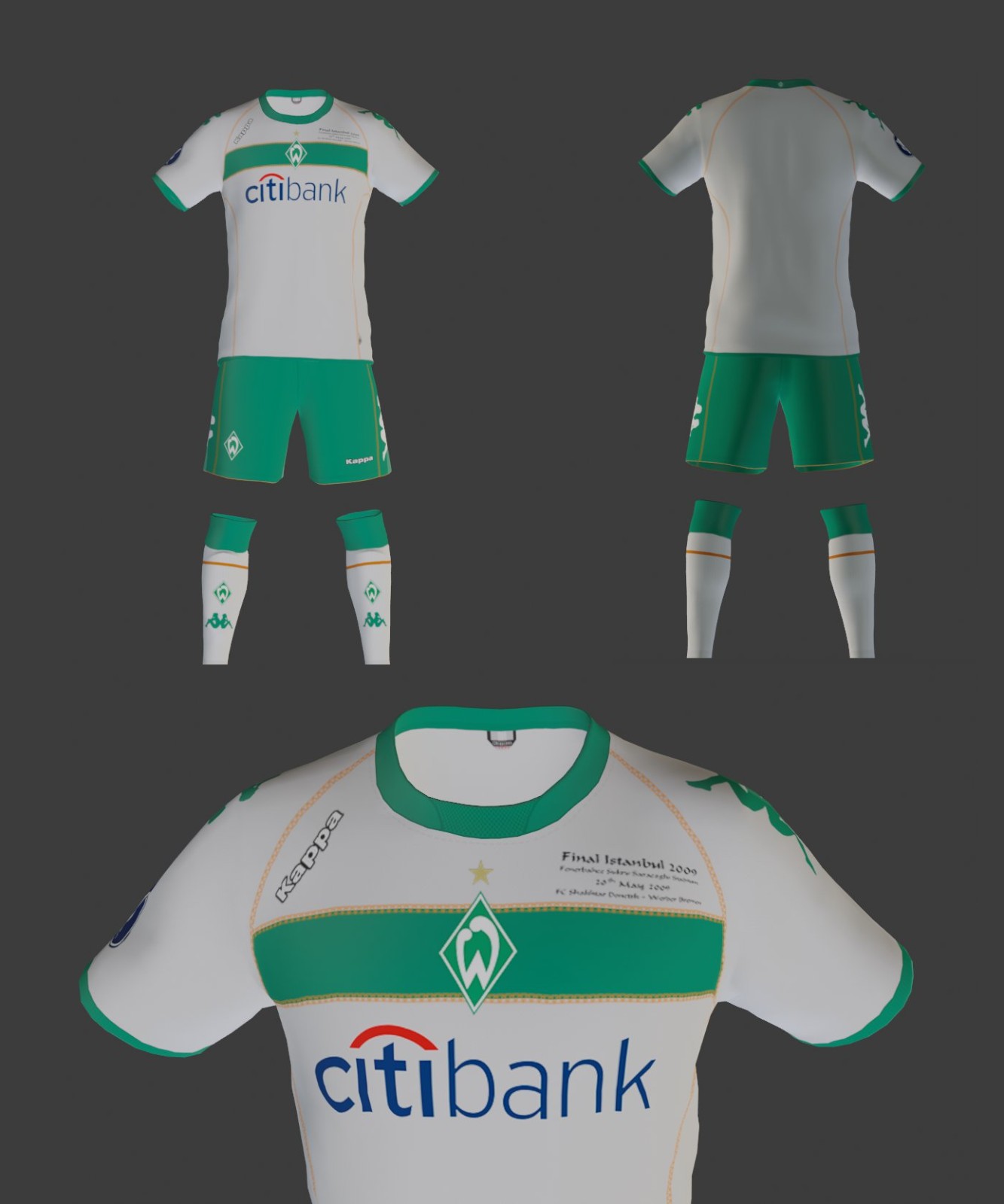 Werder Bremen 2008-09 UEFA Cup Final Kit