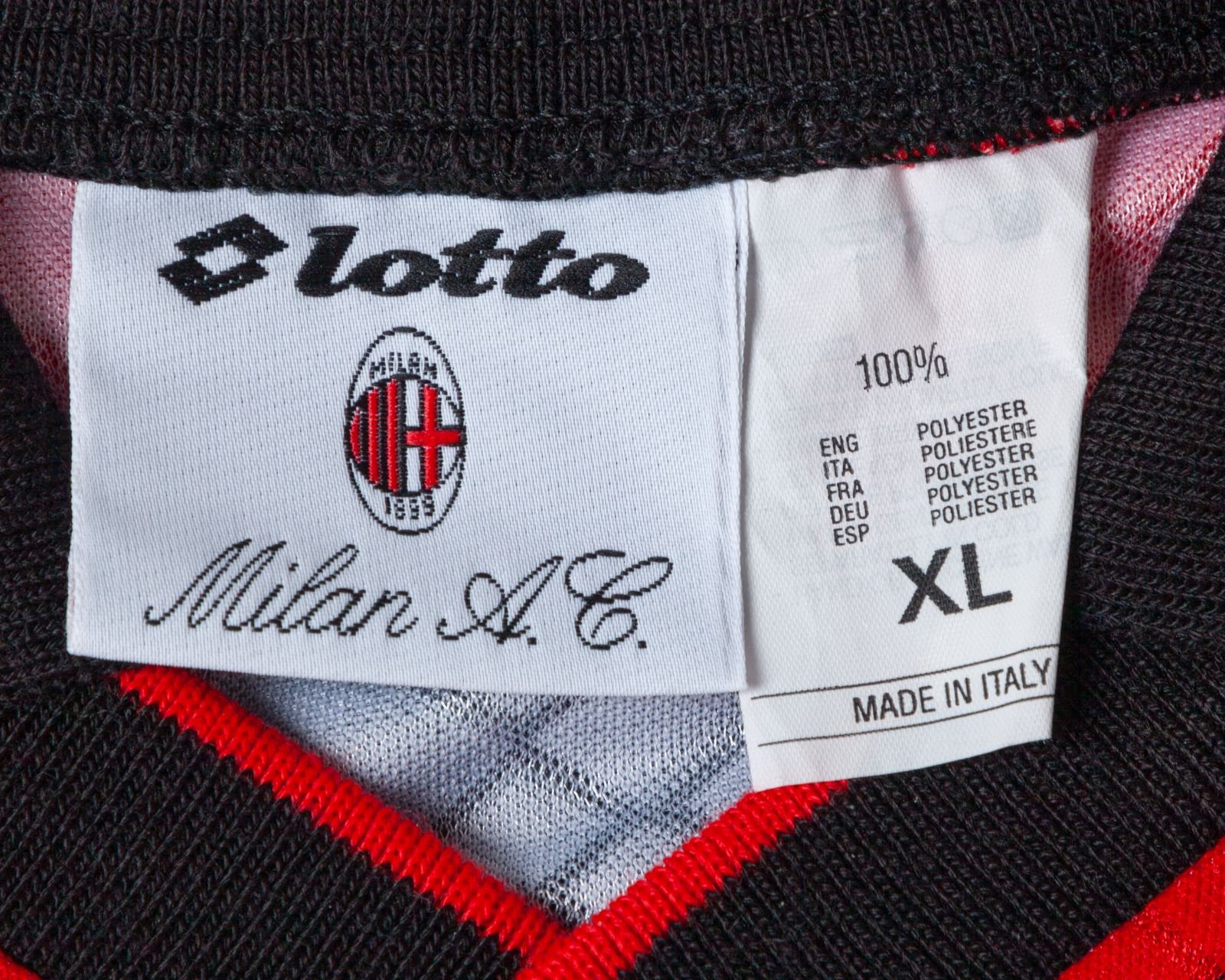 AC Milan 1994-95 Champions League Home Kit