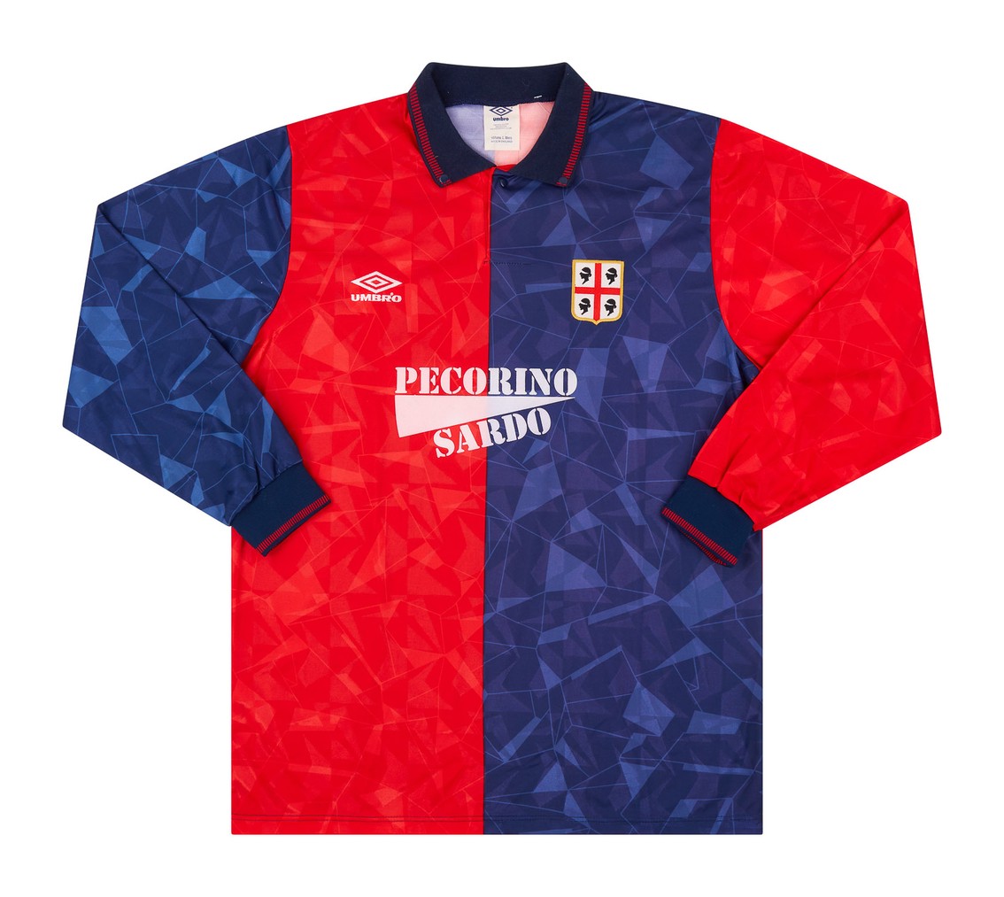 Cagliari Calcio 1992-93 Home Kit