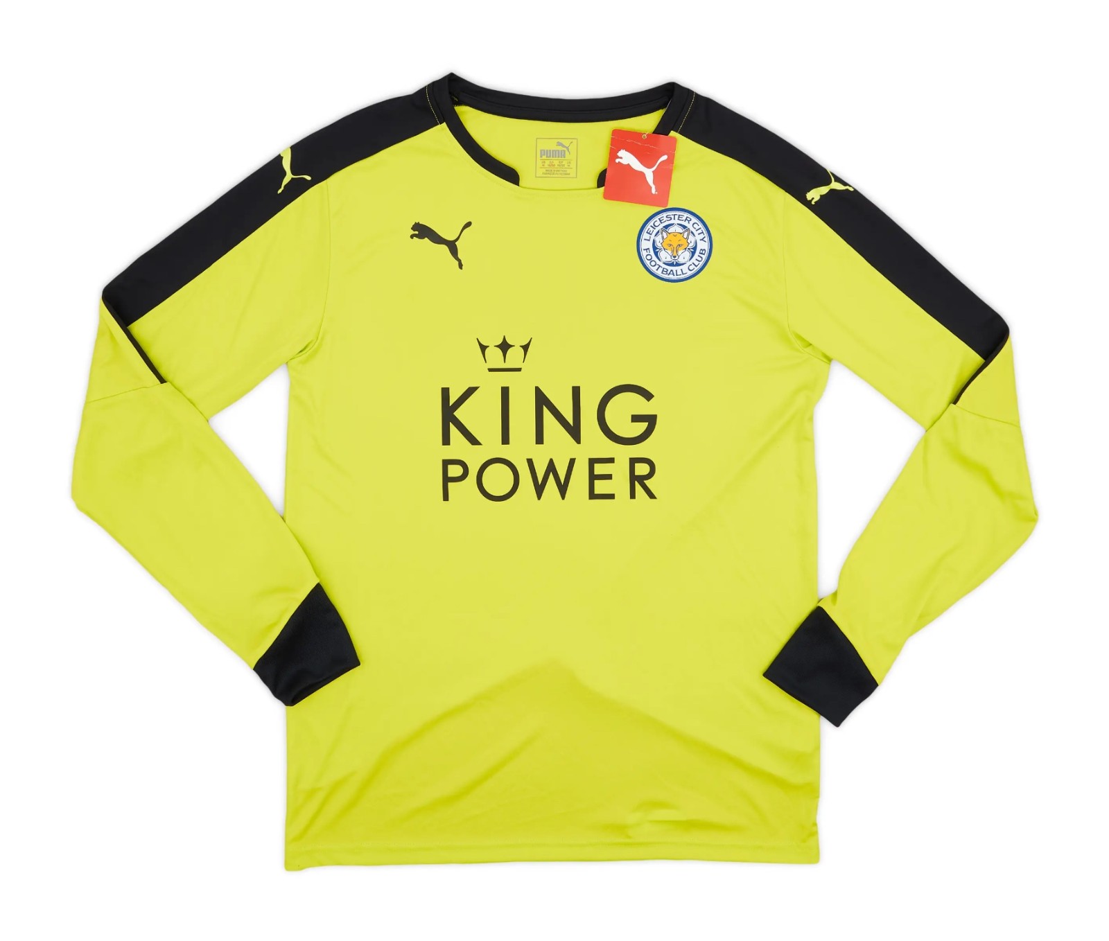 Leicester City 2015-16 GK Home Kit