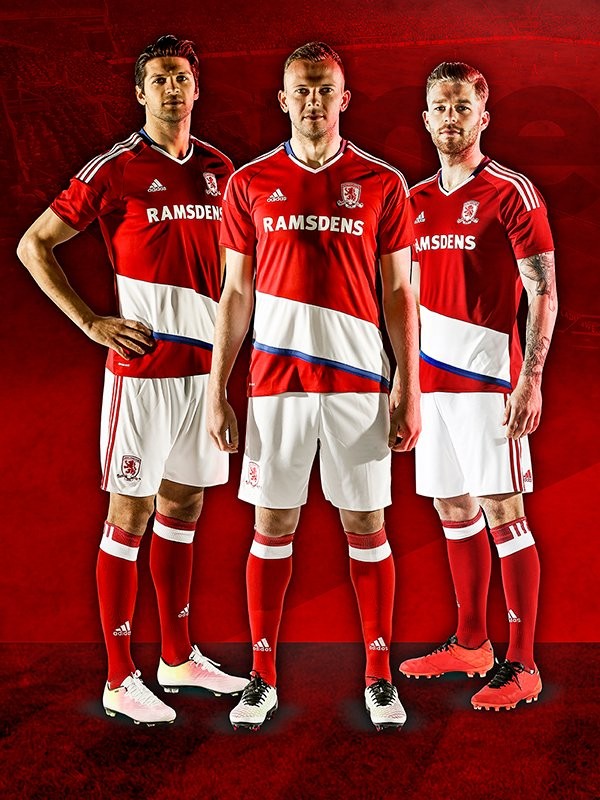 Middlesbrough 2016-17 Home Kit