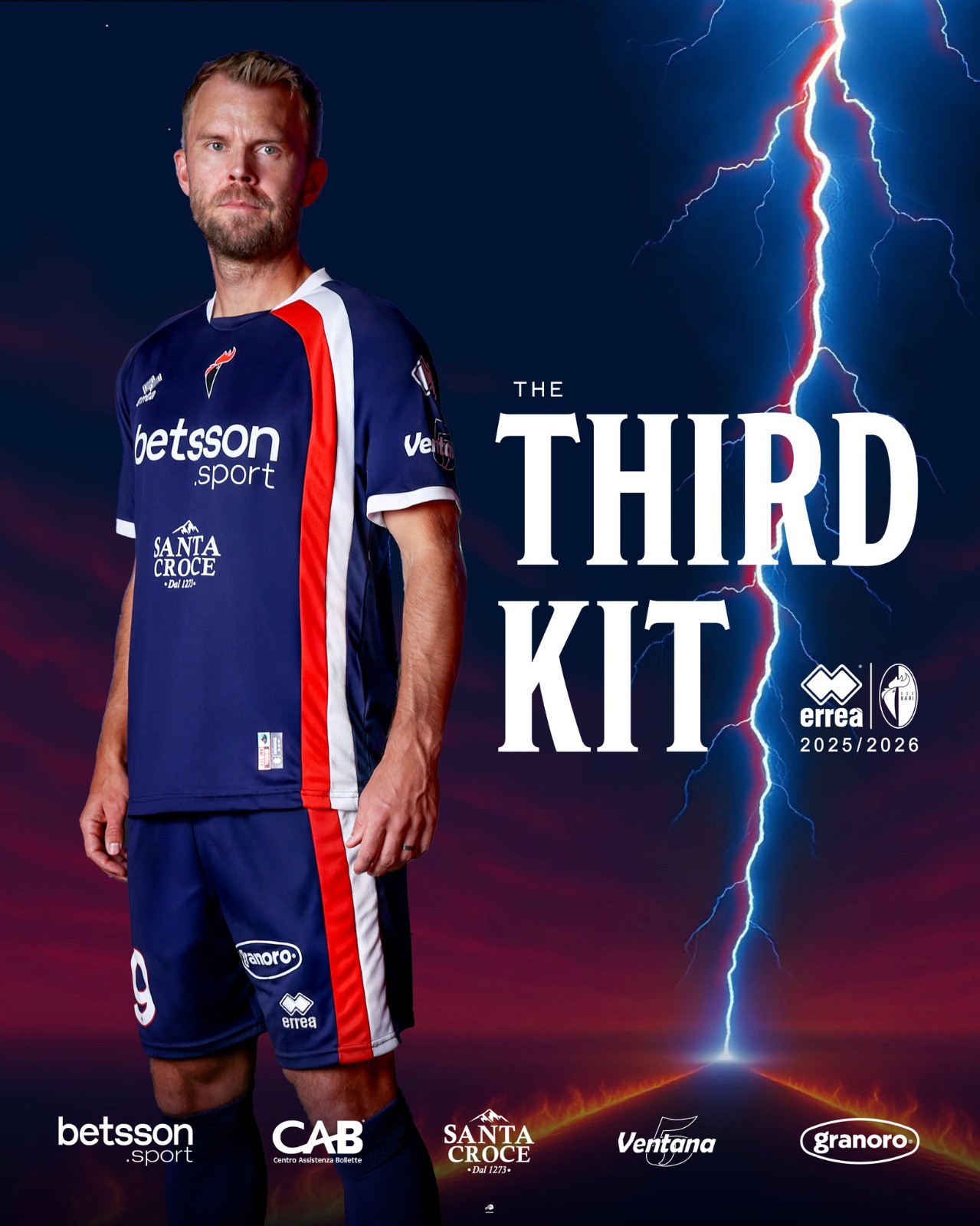 SSC Bari 2025-26 Third Kit