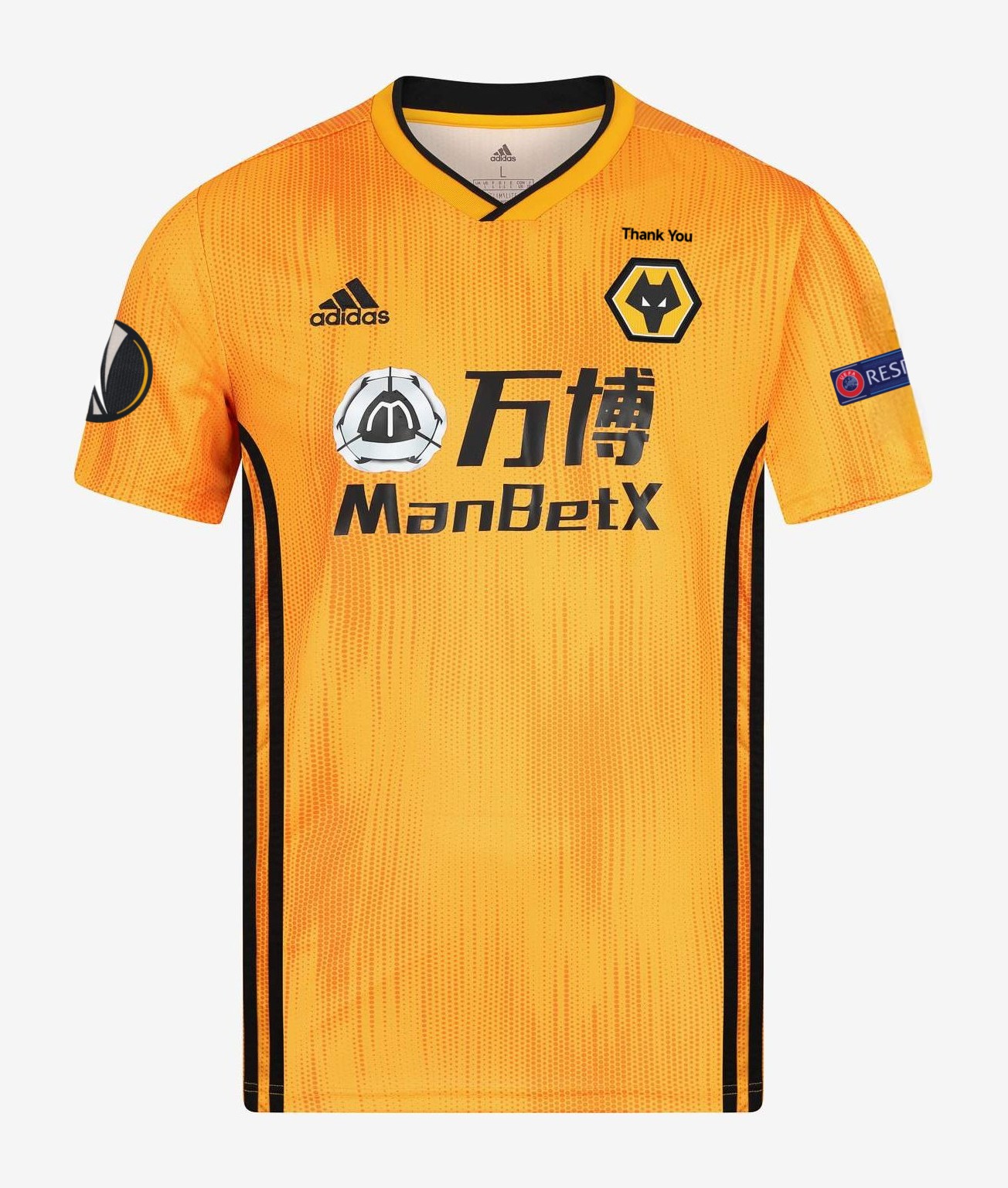 Wolverhampton Wanderers 2019-20 Europa League Home Kit