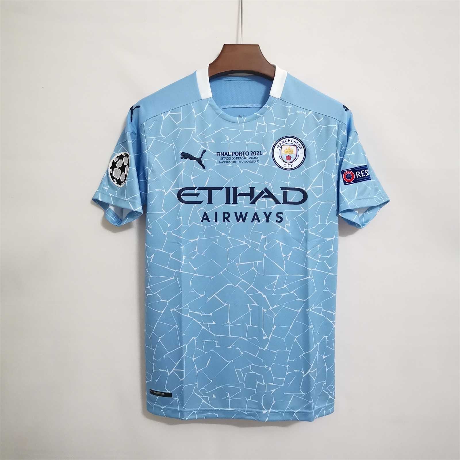 Manchester City 2020-21 Champions League Final Kit